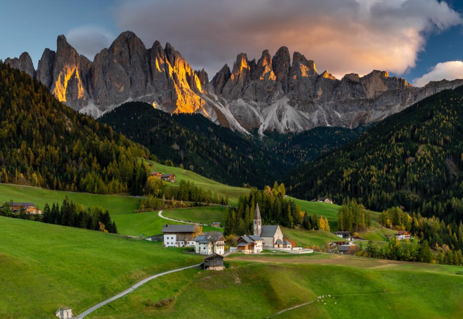 Dolomitas al Atardecer